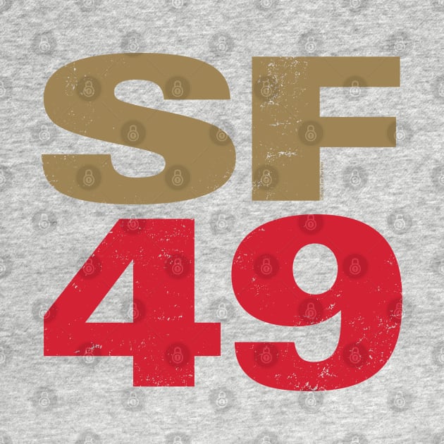 San Francisco 49ers 2 by Buck Tee Originals by Buck Tee